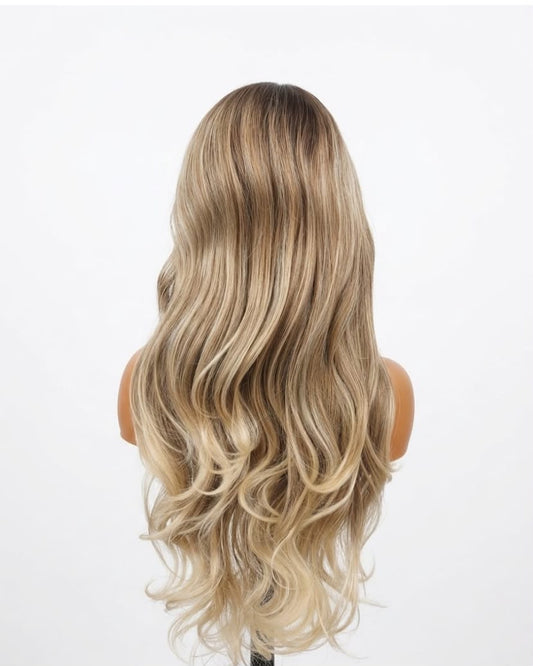 Piano curls blended transparent lace 13*4 28''